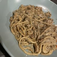 Truffle carbonara  at Nirvana in Florence