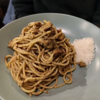 Carbonara al tartufo at Nirvana in Florence