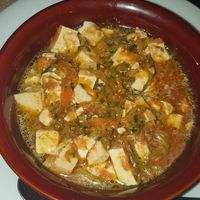 Tofu with stew vegetables at Nirvana in Florence