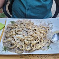 Tagliatelle Tartuffe (truffles) at Nirvana in Florence