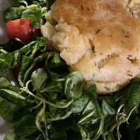 Potato gateau   at Nirvana in Florence