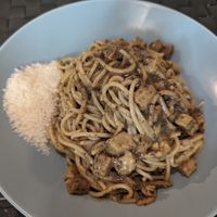 Truffle carbonara at Nirvana in Florence