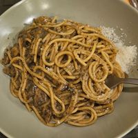 Truffles carbonara at Nirvana in Florence