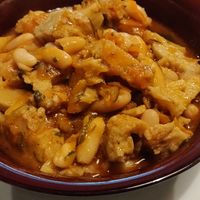 Seitan with beans. Was ok. at Nirvana in Florence