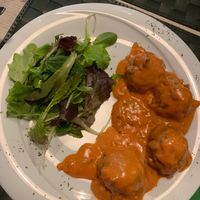 Soy-meat balls at Nirvana in Florence