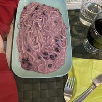 tagliolini ai mirtilli   at Nirvana in Florence