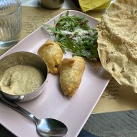 Pastry pockets   at Nirvana in Florence
