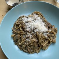 Cabonara with trufflee  at Nirvana in Florence