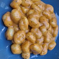 Gnocchi with red pesto at Nirvana in Florence
