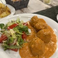 “Soy” meatballs  at Nirvana in Florence