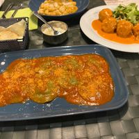 Ravioli + polpette  at Nirvana in Florence