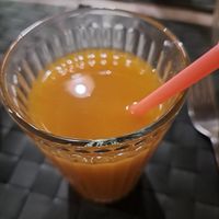 Apricot juice at Nirvana in Florence