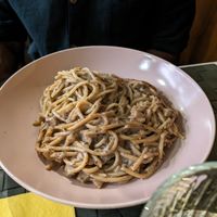 Truffle carbonara  at Nirvana in Florence