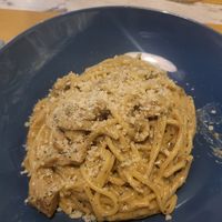 Truffle carbonara at Nirvana in Florence