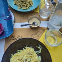 Carbonara veg/  carbonara trufeta at Nirvana in Florence