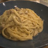 vegan carbonara  at Nirvana in Florence