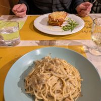 Carbonara and Lasagne at Nirvana in Florence