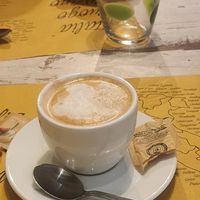 Cappuccino with soy milk at Nirvana in Florence