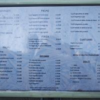 Menu outside at Nirvana in Florence