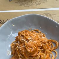 Spaghetti Amatriciana   at Nirvana in Florence