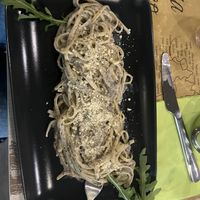 vegane Linguine mit Trüffel  at Nirvana in Florence
