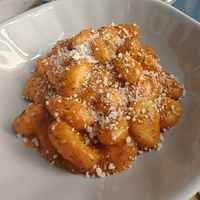 Gnocchi with red pesto/rosé tomato sauce at Nirvana in Florence