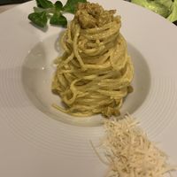 Vegan carbonara and vegan parm...FANTASTIC  at Nirvana in Florence