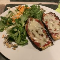 Eggplant Parm, vegan!  at Nirvana in Florence