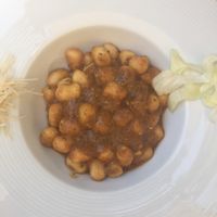 Gnocchi with red pesto  at Nirvana in Florence