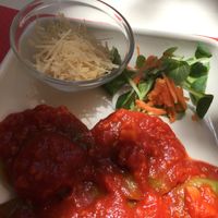 Ravioli with soy ragout  at Nirvana in Florence
