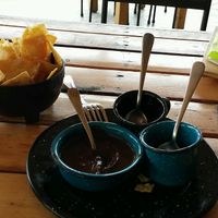 Our chips and salsas.  at Wacamole in Punta Cana