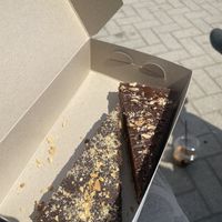 Nutella / peanut butter tart  at Fruit Box in Ohrid