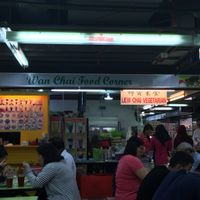 Shop front on food court at Liew Chai Vegetarian in Kota Kinabalu