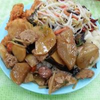 so much variety at Liew Chai Vegetarian in Kota Kinabalu