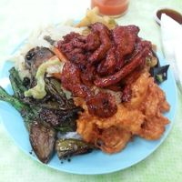 all vegan at Liew Chai Vegetarian in Kota Kinabalu