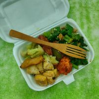 Small mix. The lady was very grumpy, looked like she'd have fathered I went away at Liew Chai Vegetarian in Kota Kinabalu