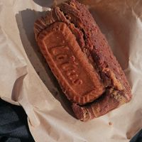 Lotus brownie at Blooming Skull Coffee in Bebington
