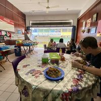 View from inside out.   at Nature Vegetarian in Sandakan