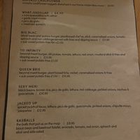 Vegan Junkie menu at The Kasbar in 