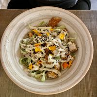 Ceaser Salad with vegan ‚chicken'  at The Kasbar in 