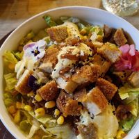 Chicken salad (simple, but tasted good) at The Kasbar in 