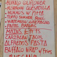 Menu at The Kasbar in 