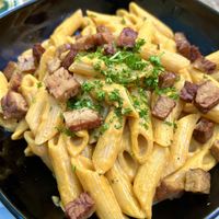 Mac and cheese  at Natureza in Prague