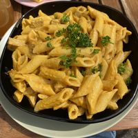 Vegan mac & cheese  at Natureza in Prague