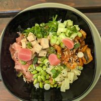 Poke bowl at Natureza in Prague