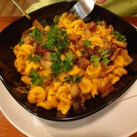 mac and cheese at Natureza in Prague