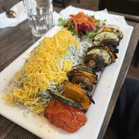 veg skewer  at AnAr Persian Cusine in Richmond