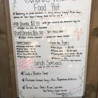 Menu  at Bonorong Wildlife Sanctuary Kiosk and Shop in Brighton