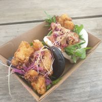 Bang bang cauliflower bao at Bonorong Wildlife Sanctuary Kiosk and Shop in Brighton