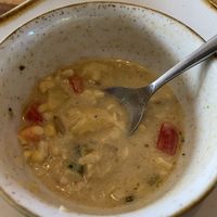 Corn chowder. Made with coconut milk    at Monkeypod in Phuket
